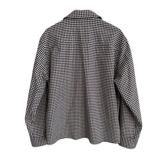 Ami Paris Alexandre Mattiusi Camp Collar Check Wool Blend Shirt Mens Large NWT - Picture 5 of 12